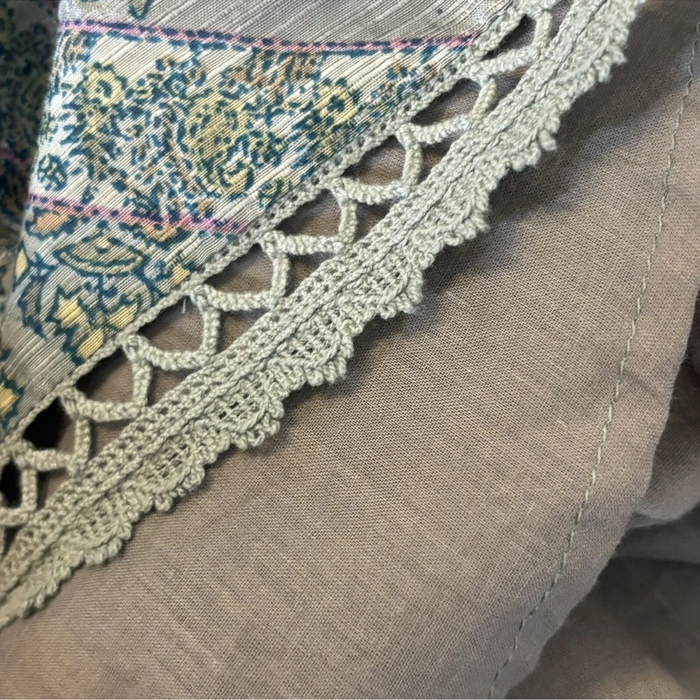 Soft Surroundings Women’s Jardin Majorelle Sage Asymmetrical Maxi Dress Size 1X - Picture 11 of 11